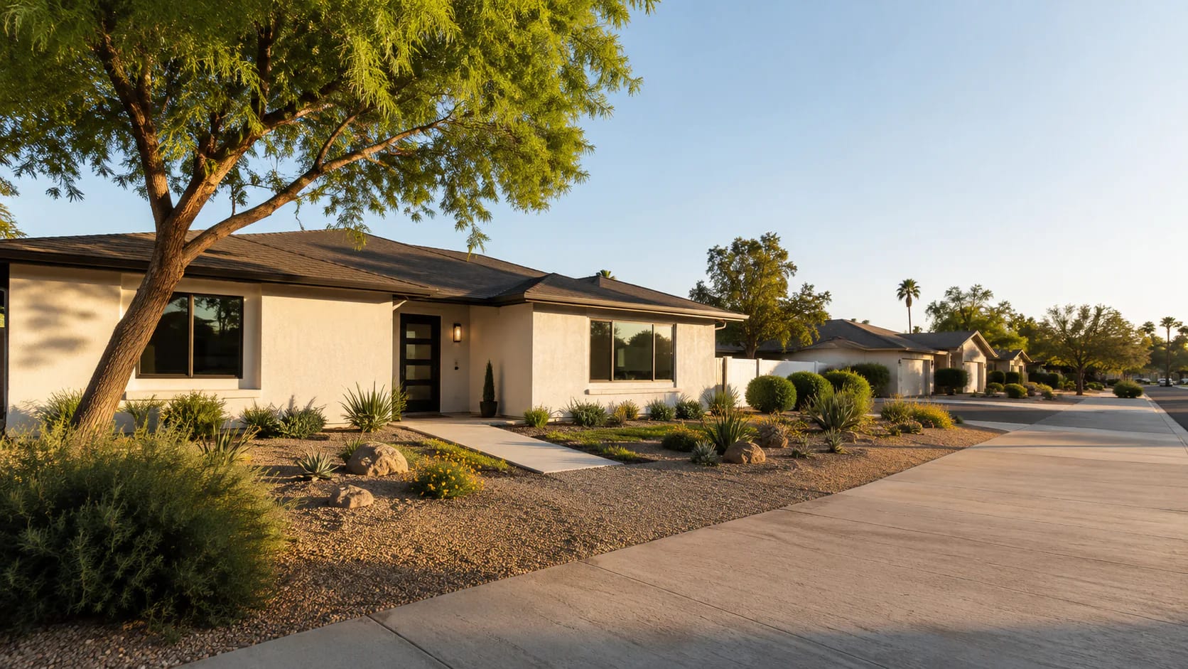 Tempe-area home on a tree-lined residential street